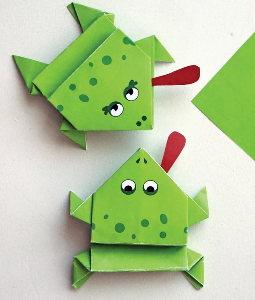 Как сделать лягушку из бумаги. Оригами. Оригами лягушка. Оригами из бумаги для детей лягушка. Оригами лягушка прыгающая.